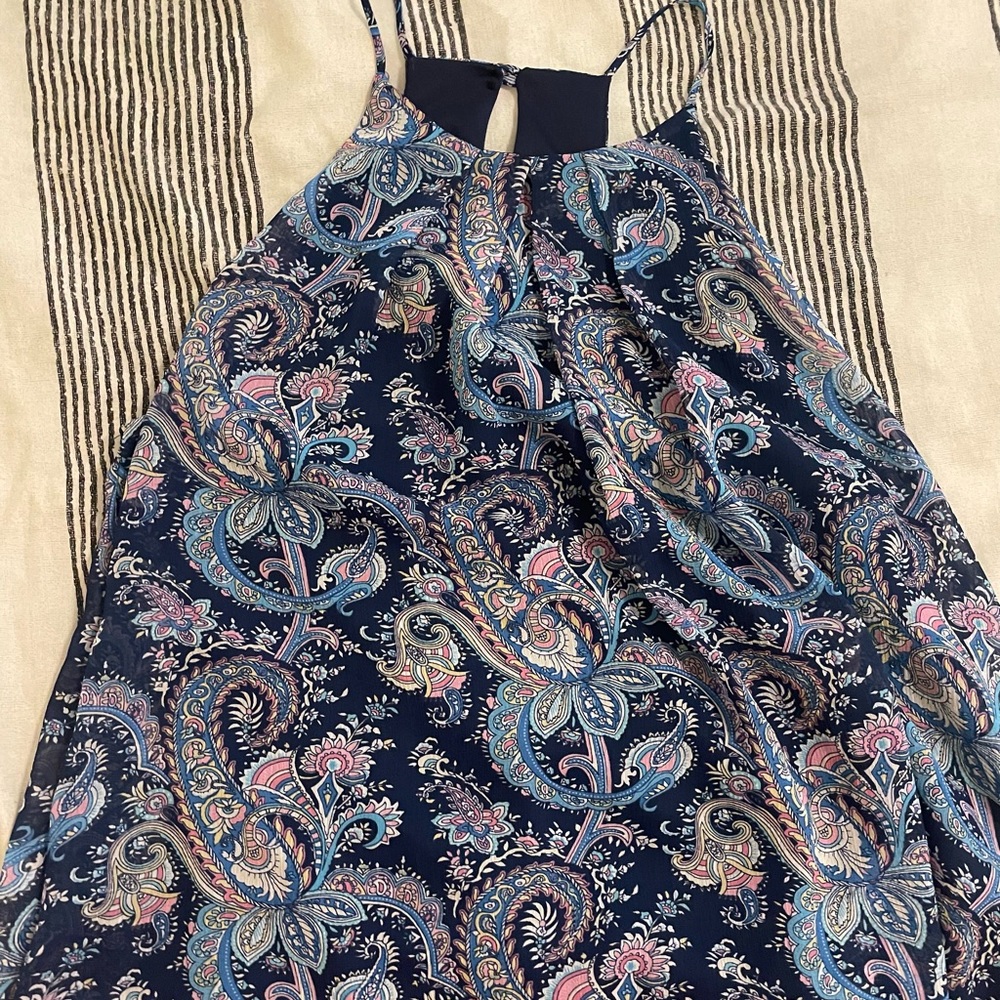 Everly size small blue halter tank